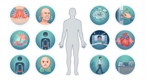 Representación visual de los síntomas de ansiedad que suelen pasar desapercibidos
